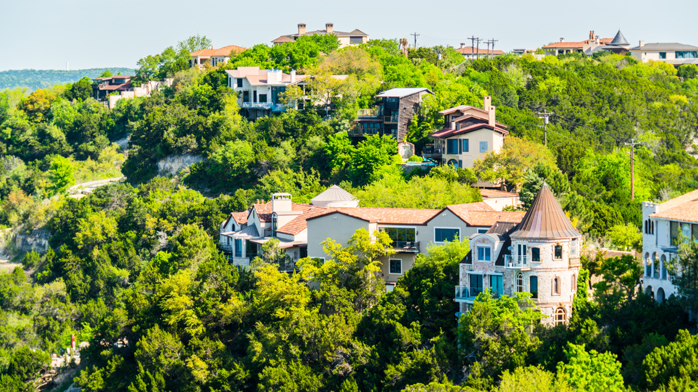 Water front property in West Lake, near Austin, Texas.
