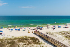 Cotton Bayou public beach in Orange Beach, Alabama